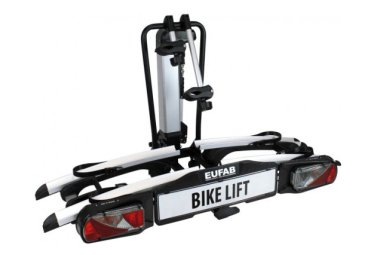 Eufab bike lift fahrradtrager 13 pin   2 fahrrader  e bikes kompatibel  schwarz silber
