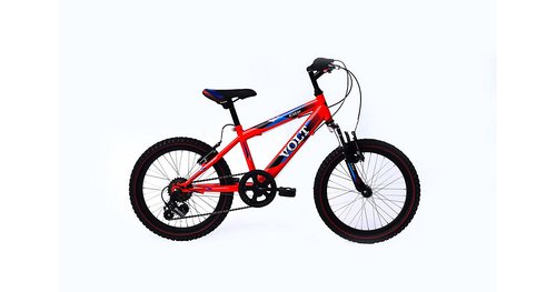 Ty-Trade 20 Zoll Kinderfahrrad MTB Mountainbike Federgabel 6 Gang Volt rot