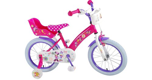Volare 16 Zoll Kinderfahrrad Disney Minnie Mouse Maus mit Rücktrittbremse 31626 CH pink