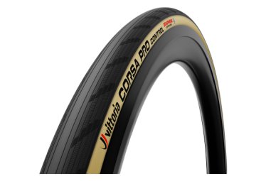 Vittoria strasenreifen corsa pro control 700 mm tubeless ready weich graphene g2 0   silica compound beige flanken