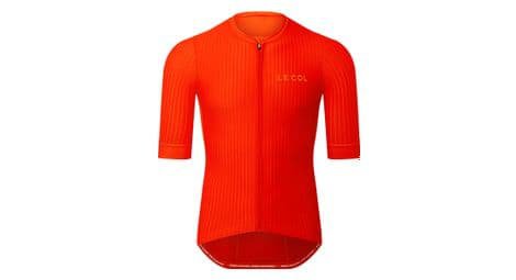 Le Col pro aero short sleeve trikot rot