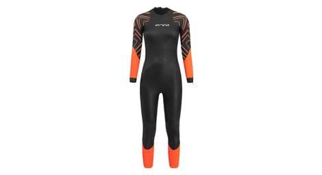 Orca combinaison neoprene femme zeal hi vis noir orange s