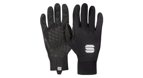 Sportful lange unisex handschuhe no rain schwarz