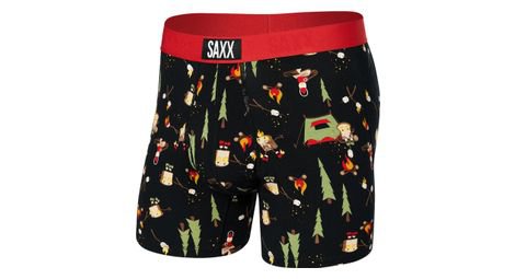 Saxx boxer ultra soft brief fly lets get toasted schwarz