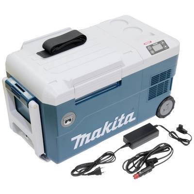 Makita CW001GZ01 Akku-Kühlbox & Heizbox EEK: E (A - G) Kompressor 12 V/DC, 18 V/DC, 24 V/DC, 100 V/AC, 240 V/AC Türkis, Weiß 20 l -18 °C