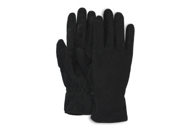 Barts lange handschuhe fleece touch schwarz
