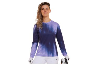 Dharco damen gravity langarmtrikot weis blau
