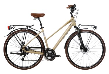 Bicyklet colette women city bike shimano acera altus 8s 700 mm beige