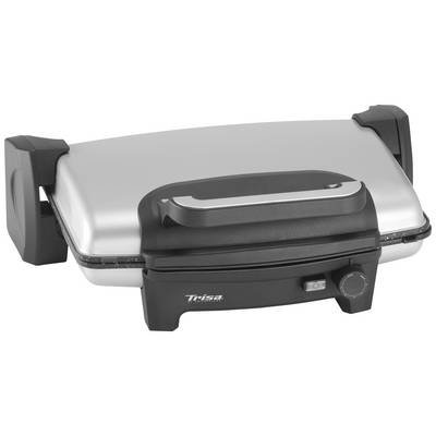 Trisa Hot Snack Elektro Kontaktgrill Schwarz/Silber