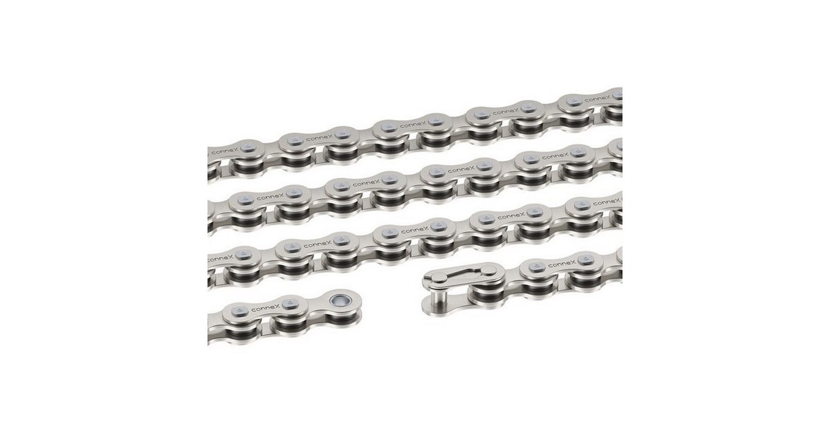 Connex Kette 9sE 9-fach E-25 Nickel/Edelstahl 132 Glieder Silber CONNEX