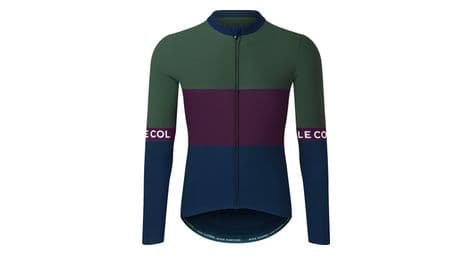 Le Col langarmtrikot sport tricolour blau violett