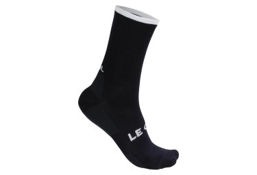 Le Col socken aus technischer wolle schwarz weis