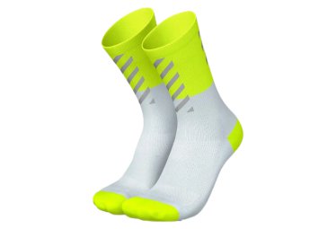 Incylence high viz v2 running socks fluo yellow white