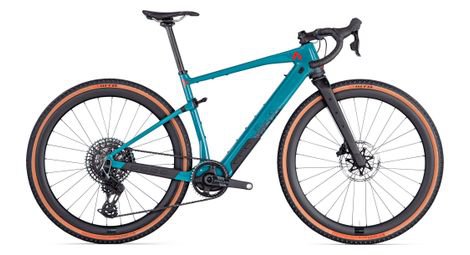 BMC urs amp lt two elektro gravelbike sram force etap axs x0 eagle axs 12s 360 wh 700 mm dark petrol blue