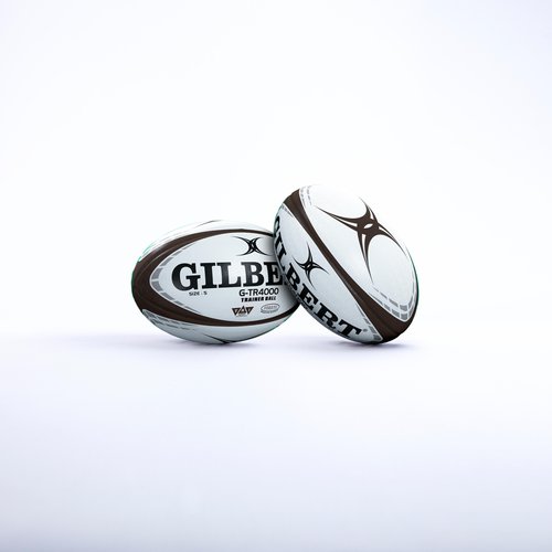 Gilbert Rugby Ball Größe 5 - Gilbert GTR 4000 weiss/schwarz