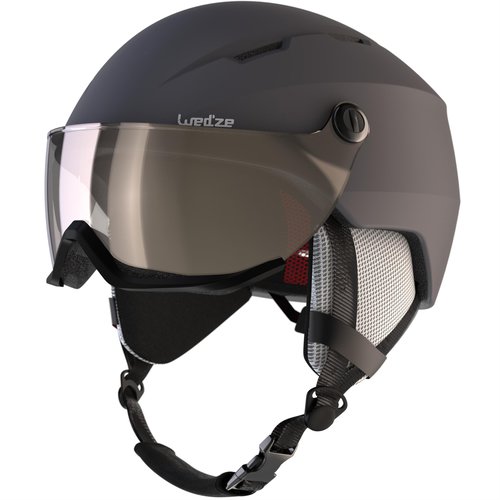 Wedze Skihelm mit Visier Erwachsene - H350 grau