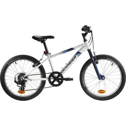 Rockrider Mountainbike Kinderfahrrad 20 Zoll Rockrider ST 120 weiss/blau