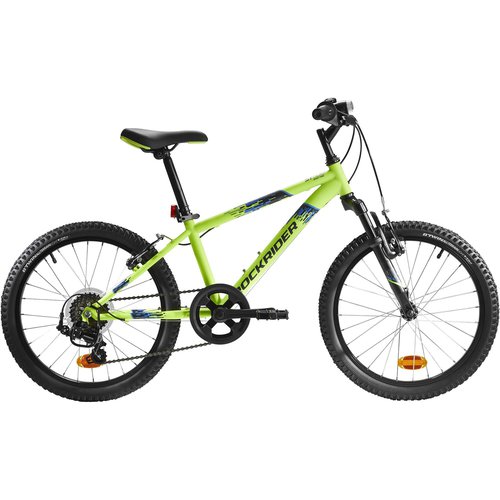 B’TWIN Mountainbike Kinderfahrrad 20 Zoll Rockrider ST 500 neongelb