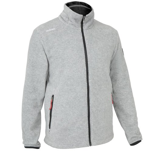 TRIBORD Fleecejacke Segeln Sailing 100 warm Herren grau meliert