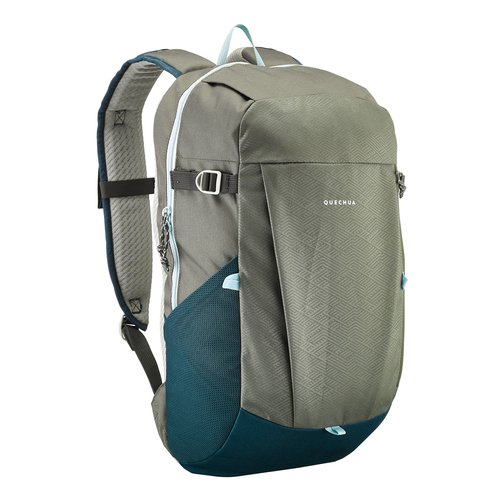 QUECHUA Wanderrucksack Naturwandern NH100 Arpenaz 20 Liter khaki/blau