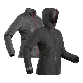 Forclaz 3-in-1-Jacke Damen bis -10 °C wasserdicht Winterwandern