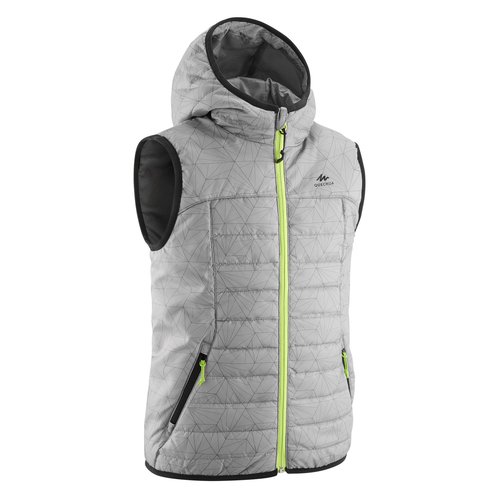 QUECHUA Wanderweste MH500 Kinder grau