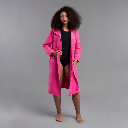 WATKO Bademantel Damen Mikrofaser kompakt - 500 rosa