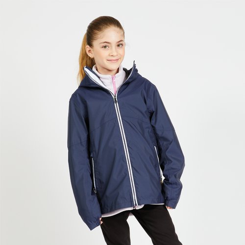 Tribord Regenjacke Segeljacke Kinder wasserdicht 100 marineblau