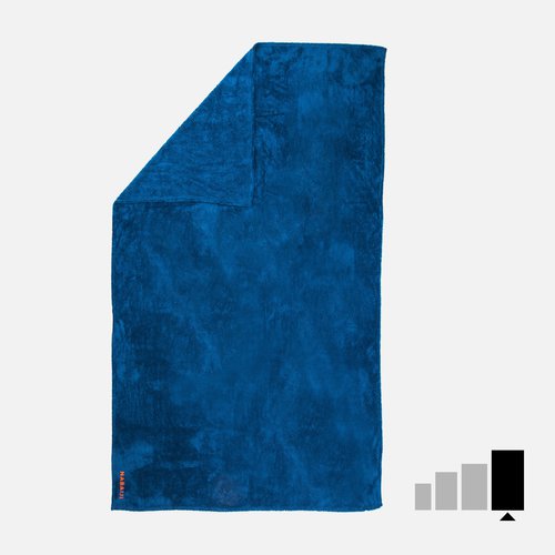 Nabaiji Mikrofaser-Badetuch ultra-weich Größe XL 110 × 175 cm - blau