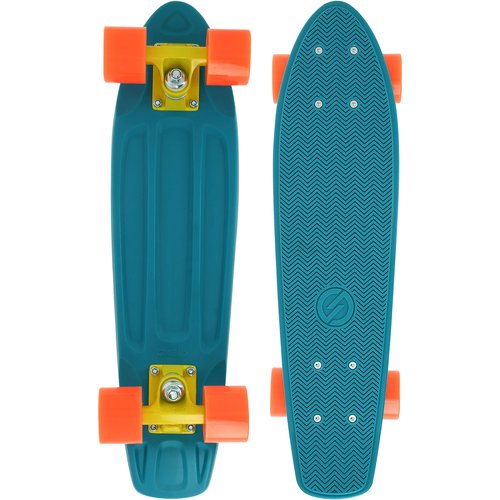 Oxelo Cruiser Skateboard Yamba 100 blau/koralle