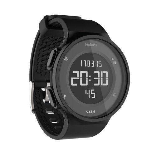 Kalenji Sportuhr Stoppuhr W500 M schwarz