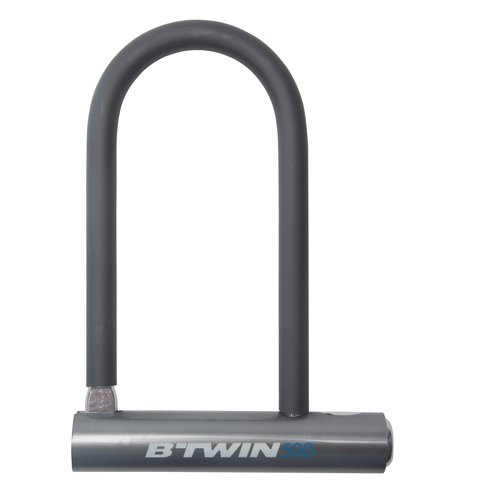 Decathlon Fahrradschloss Bügelschloss U 500 grau