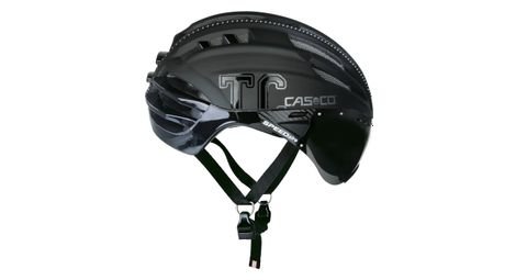 Casco der aerohelm speedairo plus mit einem visier in der farbe schwarz matt