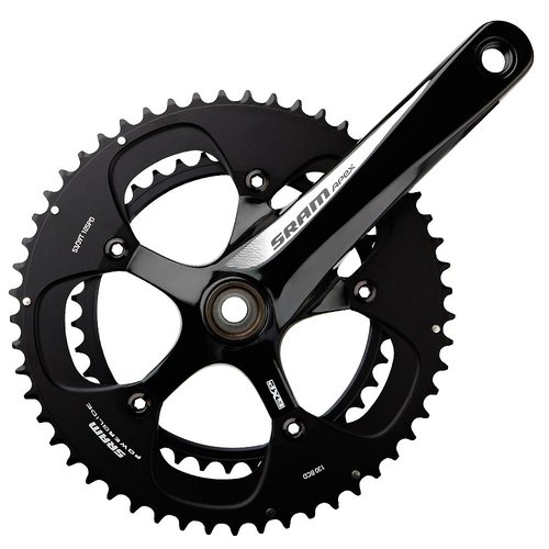 SRAM Apex White GXP 10-fach Kurbelsatz kompakt - Schwarz}  - 110mm