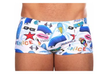 Mako shorty badeanzug venice beach weis   mehrfarbig