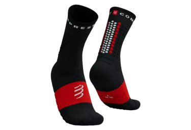 Compressport ultra trail socks v2 0 hight schwarz rot