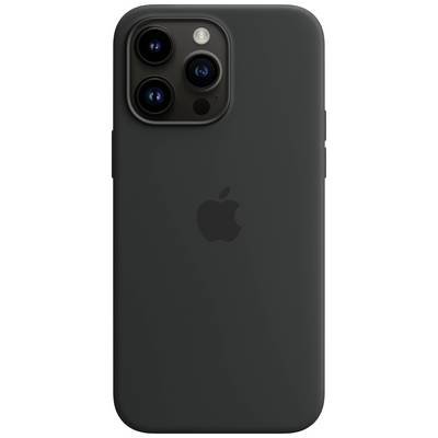Apple Silicon Case MagSafe Case iPhone 14 Pro Max Mitternacht Induktives Laden, Stoßfest