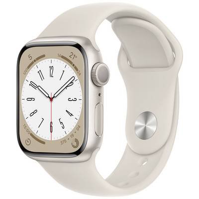 Apple Watch Series 8 GPS 41 mm Aluminiumgehäuse Polarstern Sport Band Polarstern