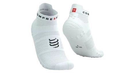 Compressport pro racing socks v4 0 run low weis