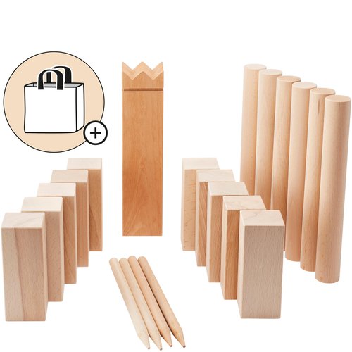 Geologic Kubb Holzkegel Holzwurfspiel