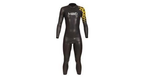 Mako hali plus neoprenanzug schwarz gelb herren