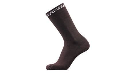 Gore Wear unisex essential merino socken braun