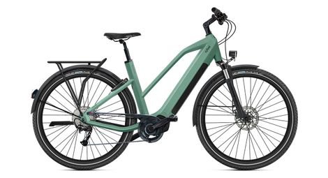 O2feel elektrisches mountainbike o2 feel iswan explorer boost 6 1 mid shimano alivio 9v 432 wh 27 5   grun canope