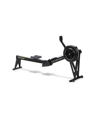 Concept2 RowErg Indoor Rudergerät Modell D mit PM5 schwarz, meistverkaufte Rudergerät, Monitor, verstellbare Sitzposition