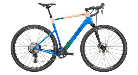 Cannondale gravel bike topstone carbon 2 lefty shimano grx 12v 700 mm blau