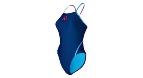 Aquasphere essentials diamond back damen badeanzug blau