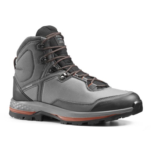 FORCLAZ Trekkingschuhe Herren TEX Leder wasserdicht Contact® - MT100