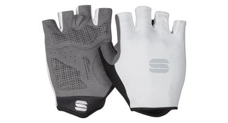 Sportful kurze handschuhe race weis