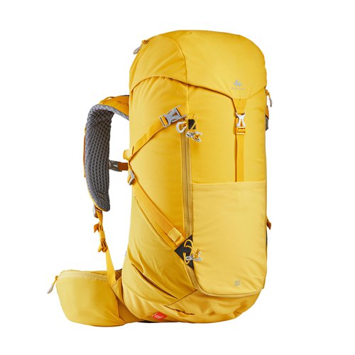 QUECHUA Wanderrucksack Bergwandern MH500 30Liter ocker