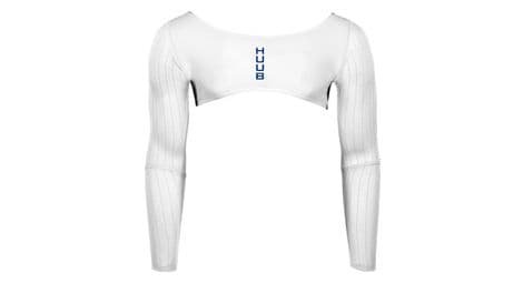 Huub aero bridge langarm unterhemd weis